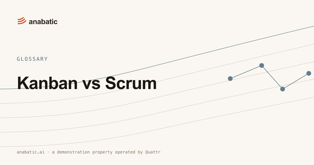 Kanban vs Scrum — Anabatic, glossary