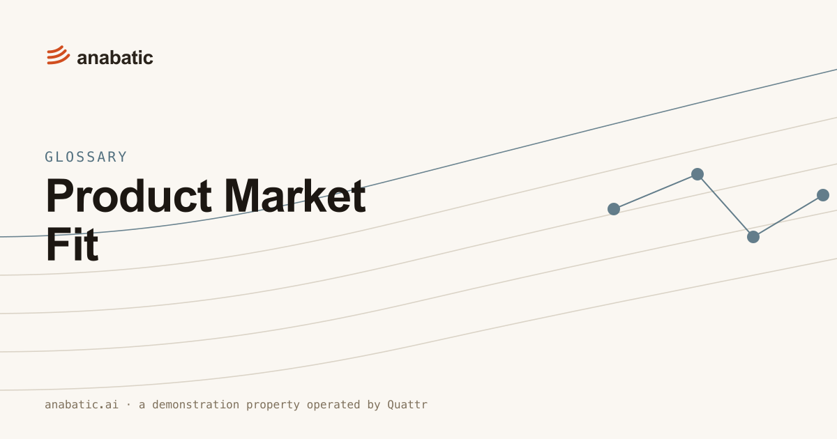Product Market Fit — Anabatic, glossary