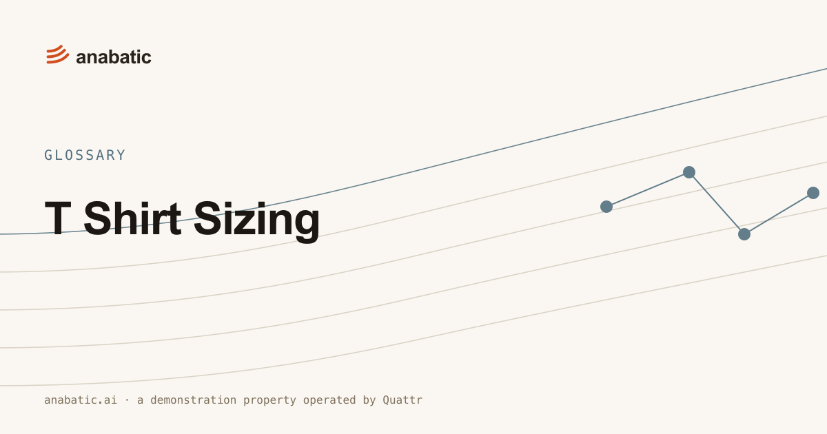 T Shirt Sizing — Anabatic, glossary